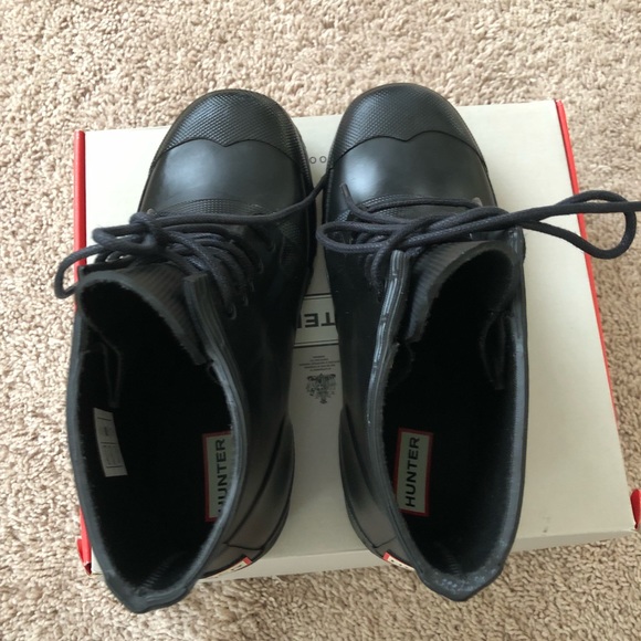 Hunter lace up boots size 7 - Picture 2 of 7